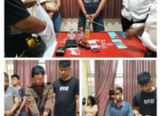 Tim Unit Intel kodim 0302/Inhu Ringkus Lima Tersangka Narkoba, dan Amankan Sepucuk Senpi Rakitan