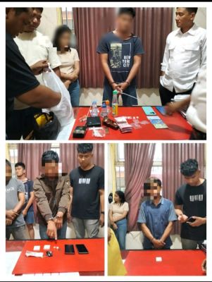 Tim Unit Intel kodim 0302/Inhu Ringkus Lima Tersangka Narkoba, dan Amankan Sepucuk  Senpi Rakitan