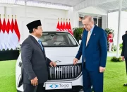 Presiden Prabowo Mendapat Hadiah 1 Unit Mobil Listrik Dari Presiden Turki Dalam Rangka Kunjungan ke Indonesia