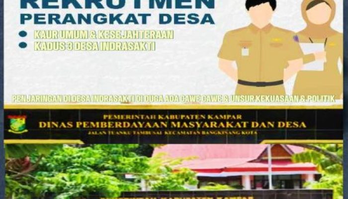 Pemilihan Penjaringan Perangkat dan Kadus Desa Indra Sakti Dinilai Ada Titipan