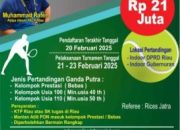 Turnamen Tennis Lapangan PELTI Riau Cup I Siap Digelar, Total Hadiah Rp 21 Juta