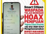 Hati-hati Modus Penipuan, Catut Nama Bupati Sukabumi, Ini Pesan Diskominfosan