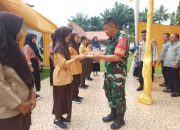 Danramil 16/Tapung Hadiri Peresmian Program Makan Siang Bergizi di Kecamatan Tapung