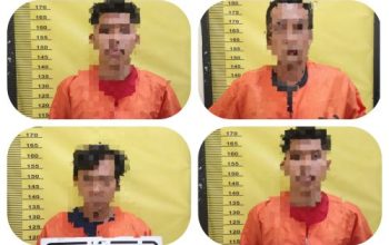 Empat Pelaku Pencurian Dengan Pemberatan Di Gelandang ke Polsek Sungai Sembilan