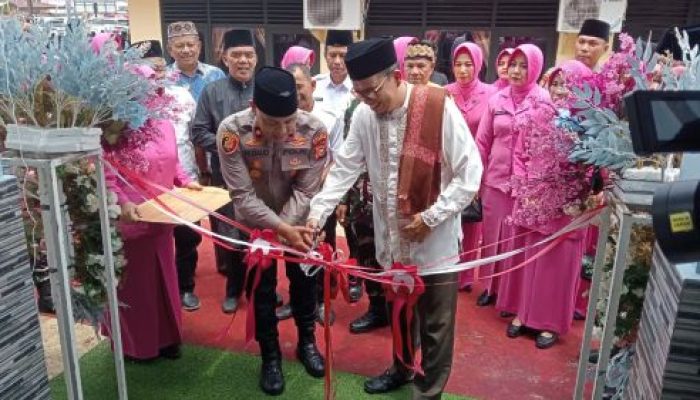 Resmikan Mushola Saaluddin Abdullah, Polsek Kampar Kiri Gelar Acara Akbar