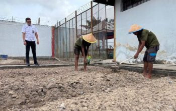 Terus Dukung Program Ketahanan Pangan, Lapas Dumai Kembali Lakukan Penyemaian Bibit Kangkung