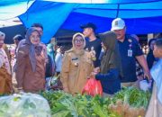 Pastikan Harga Sembako Stabil, Wakil Bupati Kampar Tinjau Pasar Kuok