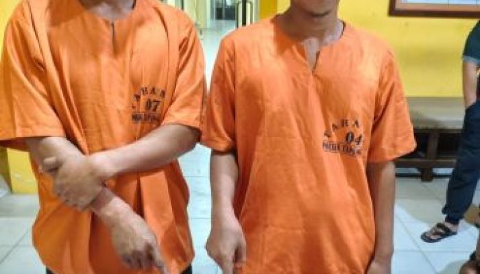 Ketahuan Jual Narkoba di Kebun Sawit, 2 Pemuda Diringkus Polsek Tapung Hilir