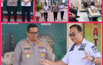 Jalin Silaturahmi dan Perkuat Sinergitas, Karutan Dumai Kunjungi Kapolres Dumai