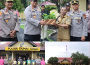 Bertujuan Untuk Memastikan Kesiapan Personelnya Kapolres Dumai Didampingi Ketua Bhayangkari Berkunjung ke Polsek Dumai Timur