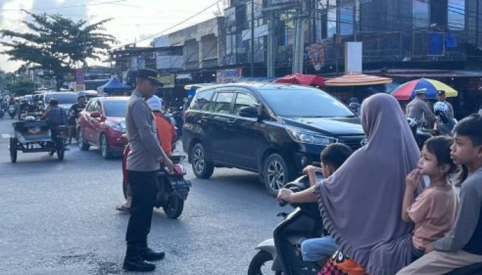 Personil Polres Kampar Jamin Ketertiban dan Kelancaran Lalu Lintas Selama Ramadhan