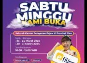 Menjelang Idul Fitri, Kantor Pajak Riau Buka Layanan SPT Tahunan Setiap Sabtu