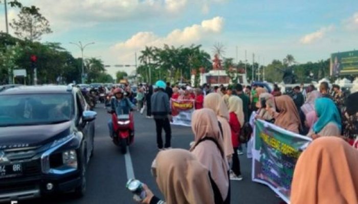 Dukung RUU TNI, Ratusan Massa Misuri dan FKPPI Gelar Aksi Damai di Pekanbaru