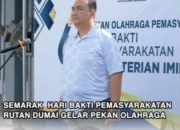 Rutan Dumai Menggelar Pekan Olah Raga Memperingati Hari Bakti Pemasyarakatan (HBP) Ke-61