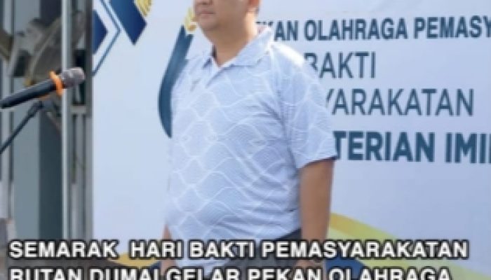 Rutan Dumai Menggelar Pekan Olah Raga Memperingati Hari Bakti Pemasyarakatan (HBP) Ke-61
