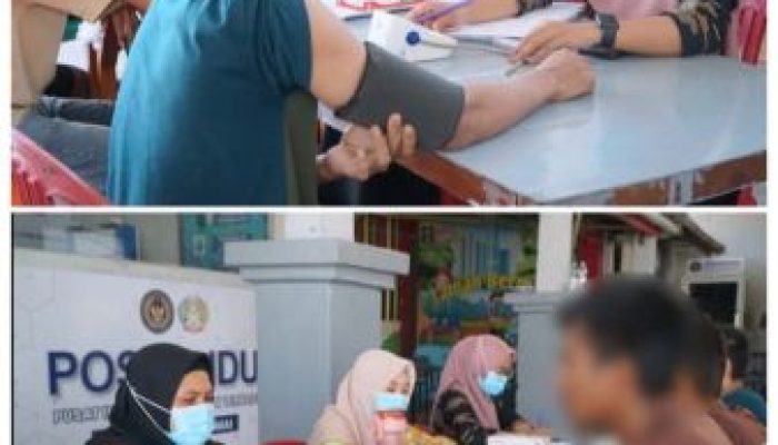 Pengecekan Kesehatan Warga Binaan Oleh Rutan Kelas llB Kota Dumai