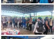 Hari ini, Giat Apel dan Pengamanan Pemberangkatan Calon Jamaah Haji Kloter 11 Kabupaten Siak