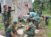 Kelanjutan Program TMMD ke- 124 Kodim 0320 Dumai di Kelurahan Bukit Kayu Kapur Yaitu, MCK, Sumur Bor di Beberapa Titik
