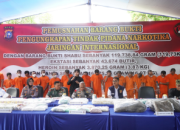 Sebanyak 119 Kg Sabu, Ribuan Butir Ekstasi dan Heroin Serta Ganja Dimusnahkan Polda Riau