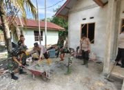 RTLH Program TMMD Ke- 124 Kodim 0320 Dumai di Bukit Kayu Kapur Terus Dikebut Supaya Cepat Rampung Sesuai yang Ditargetkan