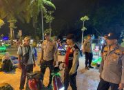 Pastikan Kamtibmas di Kota Bangkinang, Kasat Intelkam dan Kaniti Tipikor Turun Gelar Patroli Blue Light