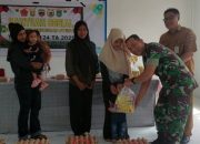 Berikan Bansos Kepada Warga Kurang Mampu Adalah Program Non Fisik TMMD Ke- 124 Kodim 0320 Dumai