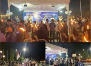 Komitme Jajaran Polres Dimai Hadir Sekaligus Pengamanan Diacara Takbir Keliling di Taman Bukit Gelanggang