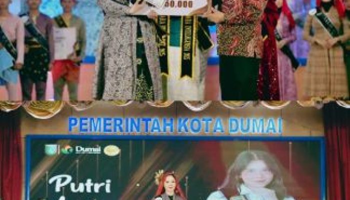 Putri Aulia Raih Gelar Dara Photogenic pada Pemilihan Bujang dan Dara Kota Dumai 2025