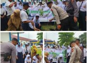 Green Policing Polsek Sungai Sembilan Menedukasi Pelajar SMPN 6 Dumai