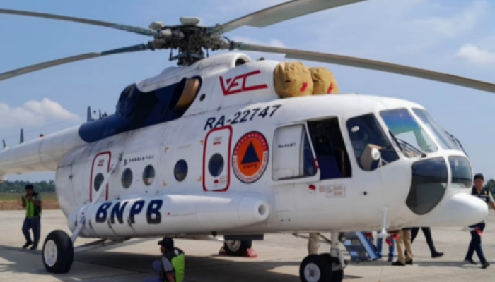 Pemadam Kebakaran Dari Udara, Heli Mi-8 Siap Padamkan Kebakaran di Riau