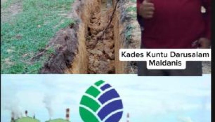 Kades Kuntu Darusalam Sangkut Pautkan PT RAPP Dengan Bangunan Drainase Amburadul, Warga Desak Transparansi Mengelola Keuangan Desa