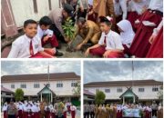 Gerakan Gen Z Cinta Lingkungan Polsek Dumai Kota Giat Penanaman Pohon di SDN 001