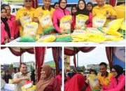Operasi Pasar Sembako Murah Digelar Serentak di Beberapa Titik Oleh Jajaran Polres Dumai