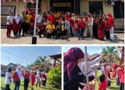 Jajaran Polsek Sungai Sembilan dan Anggota Bhayangkari Meriahkan HUT RI Ke- 80