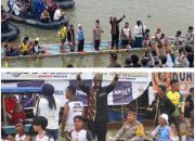 Melly Mike, Kapolda Riau dan Dikha Jajal Pacu Jalur
