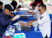 Meriahkan HUT RI ke-80, Pegawai Rutan Dumai Lakukan Donor Darah