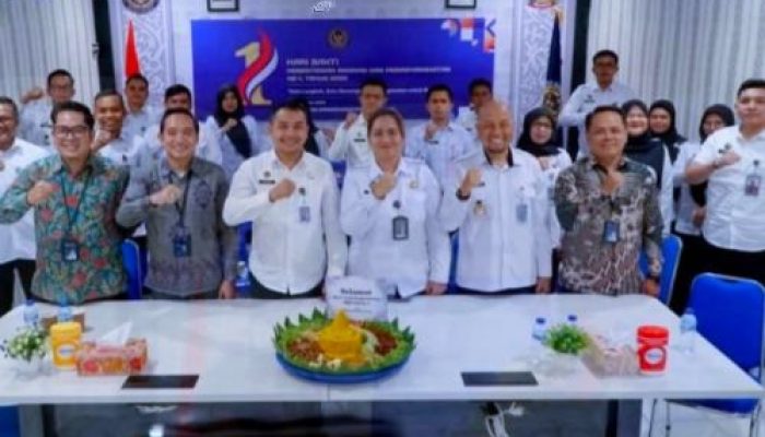 Rutan Dumai Mengikuti Secara Virtual Kegiatan Tasyakuran Hari Bakti Kemenimipas ke-1 dan Serahkan Piagam Penghargaan