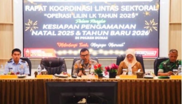 Polres Dumai Siap Melibatkan Pengamanan Lintas Sektoral Menjelang Perayaan Natal dan Tahun 2026