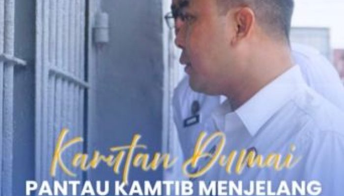 Kontrol Keliling, Karutan Dumai Pantau Kamtib Menjelang Tahun Baru