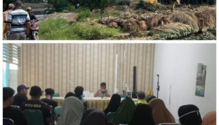 Warga Sungai Jalau Mediasi Galian C PT. KKU ke Kantor Desa Tanpa Kehadiran Kades