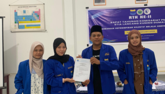 PMII Komisariat STIA Lancang Kuning Dumai Resmi Tetapkan Diana dan Nurhalimah Sebagi Ketua Priode 2026 – 2027