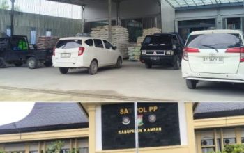 Satpol PP Kampar Siap Turun Lapangan, Dugaan Pelanggaran IMB Gudang Pupuk PT Kuantan Singingi Agro Utama Diseriusi