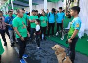 Polda Riau Gelar Pet Parade Kenang Reno, Anjing Pelacak K9 Pahlawan Kemanusiaan