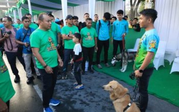 Polda Riau Gelar Pet Parade Kenang Reno, Anjing Pelacak K9 Pahlawan Kemanusiaan