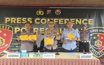 Polres Dumai Gagalkan Peredaran 1,05 Kg Sabu, Dua Kurir Ditangkap