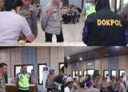 Polres Dumai Laksanakan Deteksi Dini Narkoba Melalui Pengecekan Urine Terhadap Seluruh Personil