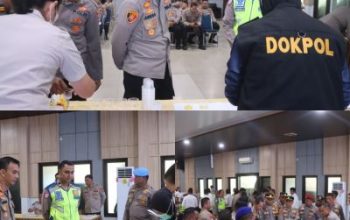 Polres Dumai Laksanakan Deteksi Dini Narkoba Melalui Pengecekan Urine Terhadap Seluruh Personil