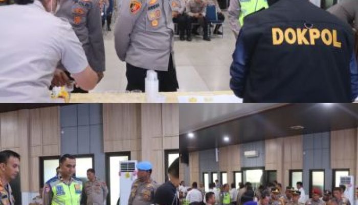 Polres Dumai Laksanakan Deteksi Dini Narkoba Melalui Pengecekan Urine Terhadap Seluruh Personil