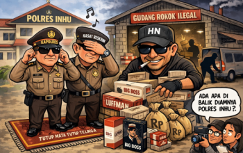 Gudang Rokok Ilegal Diduga Milik HN Beroperasi di Rengat Barat, Aparat Diam — Ada Apa di Balik Bungkamnya Polres Inhu?
