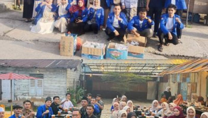 Giat Berbagi berkah di Bulan Suci ramadhan Komisariat  STIA Lancancang kuning Berkolaborasi Dengan IAITF Kota Dumai 